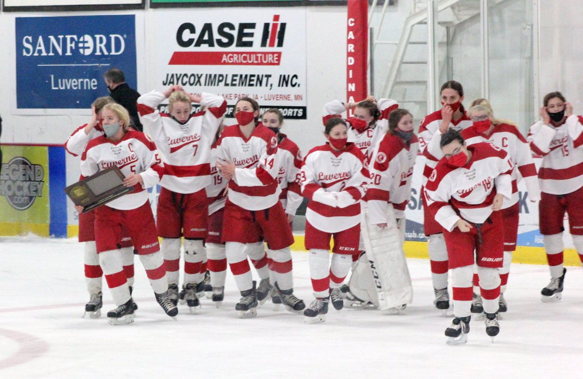 Congratulations to the Luverne Girls' hockey team on winning the section championship and making it to state for a second straight year. 
#MNPreps