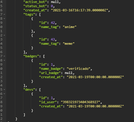 portalmybot's tweet photo. Nuevas colecciones para la api Bot :D de MyBOTList #php #lavarel #mysql https://t.co/0v7k0PEofI