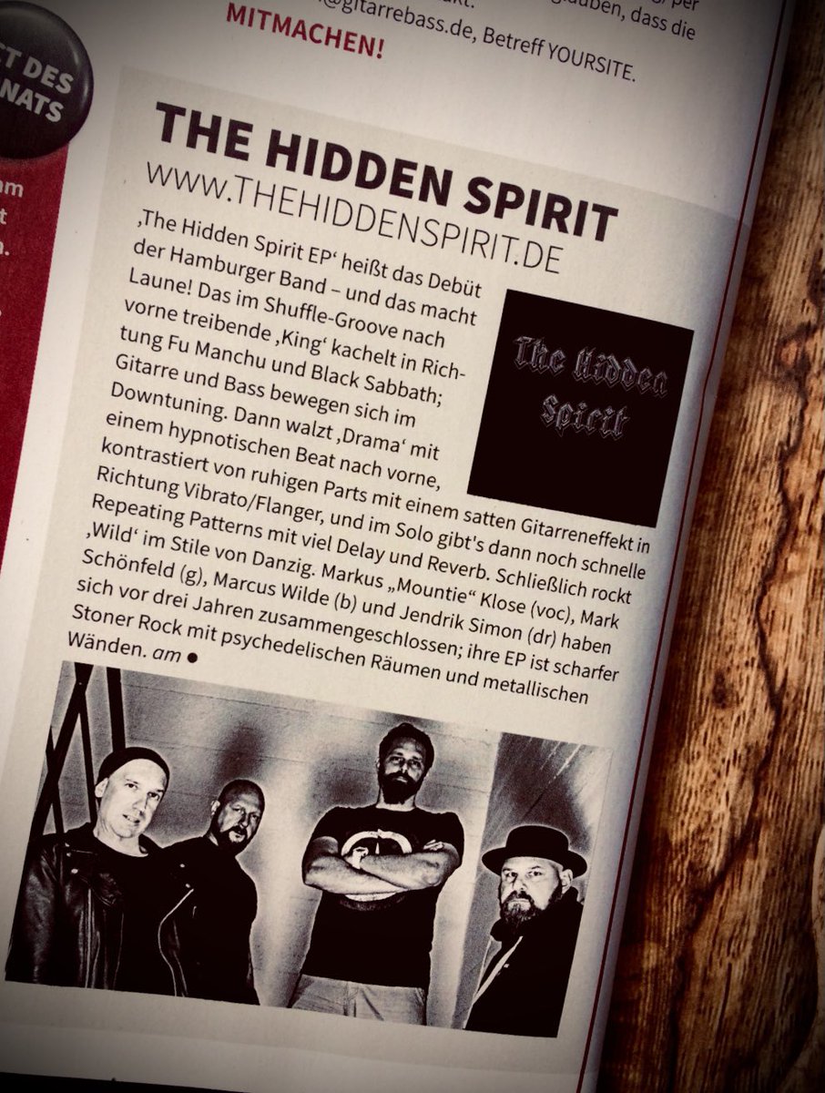 HiddenSpiritHH's tweet photo. Vielen Dank Gittare&amp;Bass #gitarreundbass
https://t.co/jKEAd3ya6B
#thehiddenspirit #stoner #Rock #Hamburg https://t.co/3IJYfaC8lp