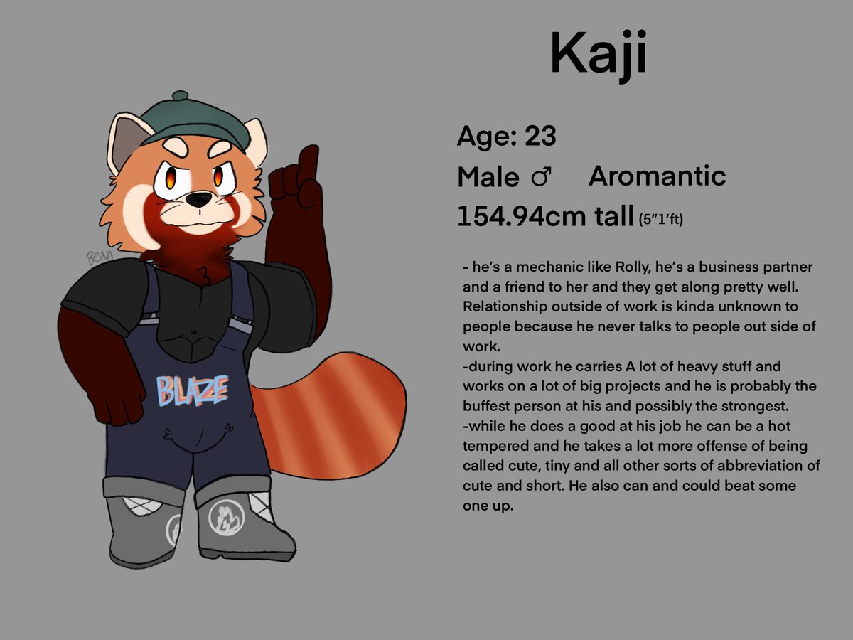 _beanchild_'s tweet photo. New character I made
-
-
-
-
-
#mycharacter #oc #ocs #ocdrawing #procreate #originalcharacter #digitalart #digitaldrawing #referencesheet #furry #furryrefsheet #furryreferencesheet #furyart #furryart #furryoc #ipaddrawing #buffoc #shortoc #baraoc #baracharacter #bara https://t.co/v3Ixr6Foga