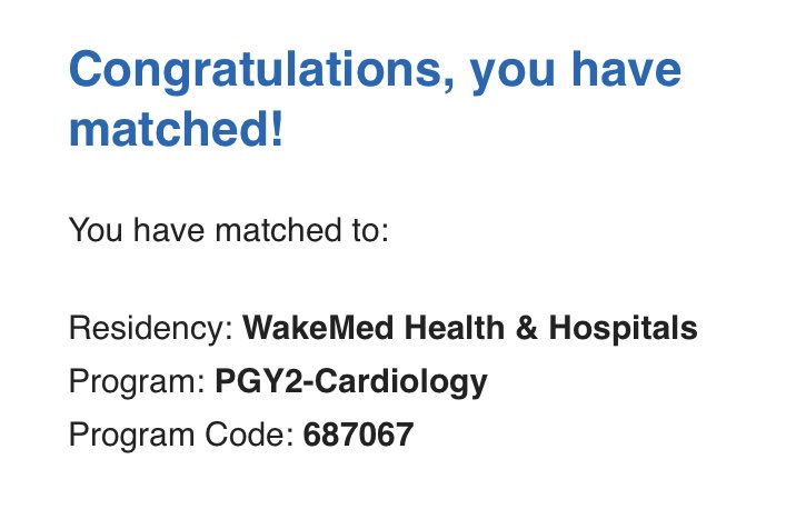 I’m so excited to be heading to Raleigh for PGY2!!