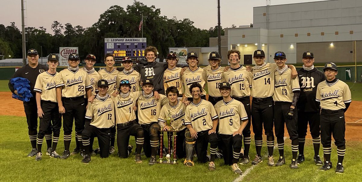 JWMHS's tweet photo. Congratulations to #MustangBaseball! They are the Farm Bureau Classic Champions again (2019 and 2021) after defeating Cypress Creek 5-1! Ezra Brennan was the MVP! #ThatMeansChampionships #ThatMeansBaseball #ThatMeansExcellence https://t.co/x143d1ZBO4