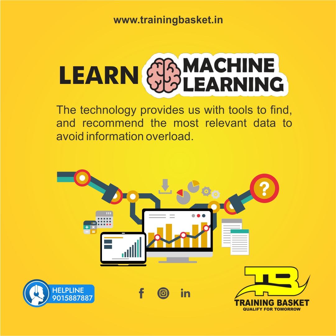 Trainingbasket's tweet photo. The availability of plentiful data for learning and the development of numerous methods and tools made #MachineLearning very much popular now a days.
.
.
Enroll now https://t.co/V2UDKGCW5Q
.
.
#trainingbasket #noida #artificialintelligence #python #skills #machinelearningexpert https://t.co/c3TFCZgE3w