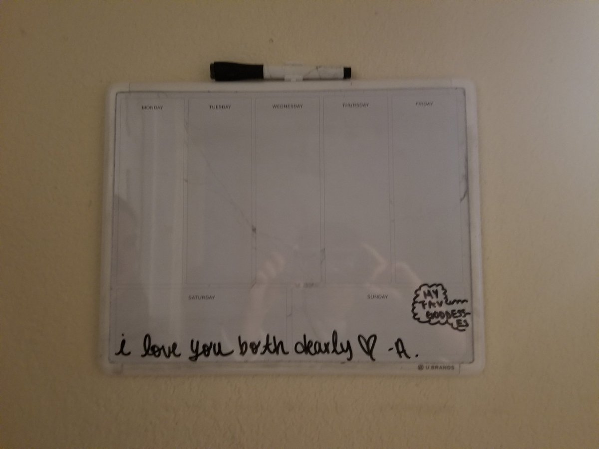 NegligentHero's tweet photo. When one of your platonic lesbian life mates stays the night and leaves a lovely love note #pllm #loveyourfriends #nevererase https://t.co/0glkmNkc5Q