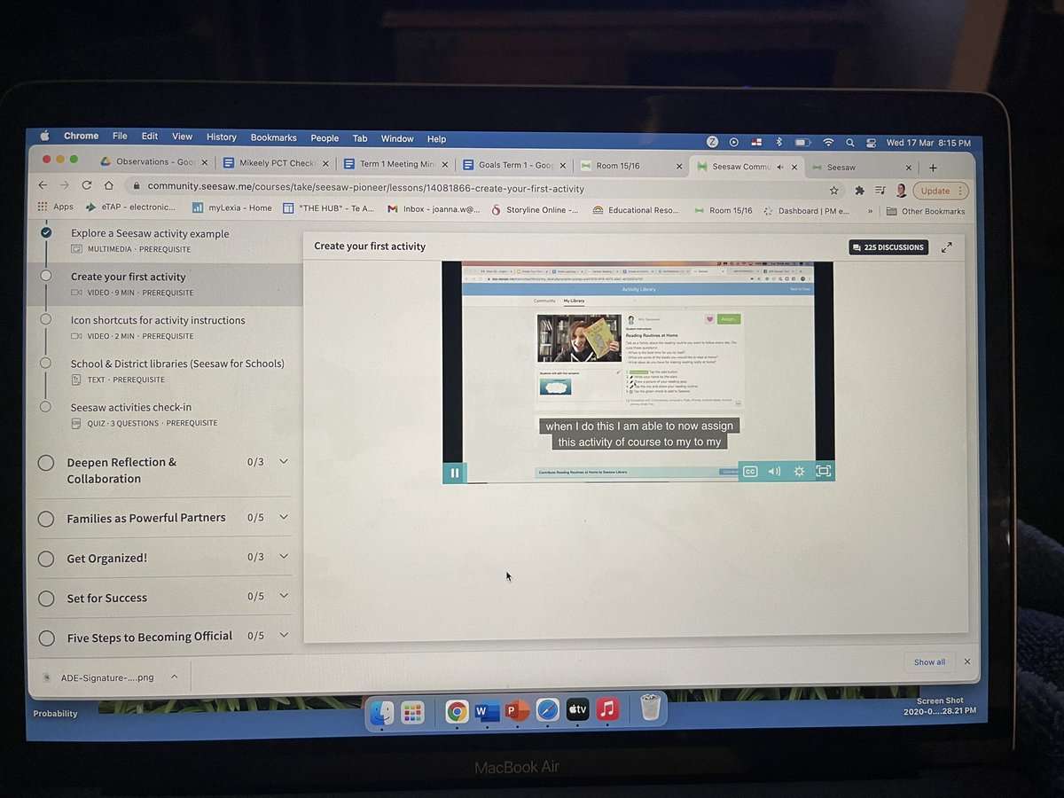 I absolutely love Seesaw and have been using it for 6 years but it always pays to stay up to date and refreshed. Just competed the <a href="/seesaw/">Seesaw</a> #pioneer  course! If you are interested the link is web.seesaw.me/pioneer-program #seesawpioneer #ade2019 #takpschool #Appleeduchat
