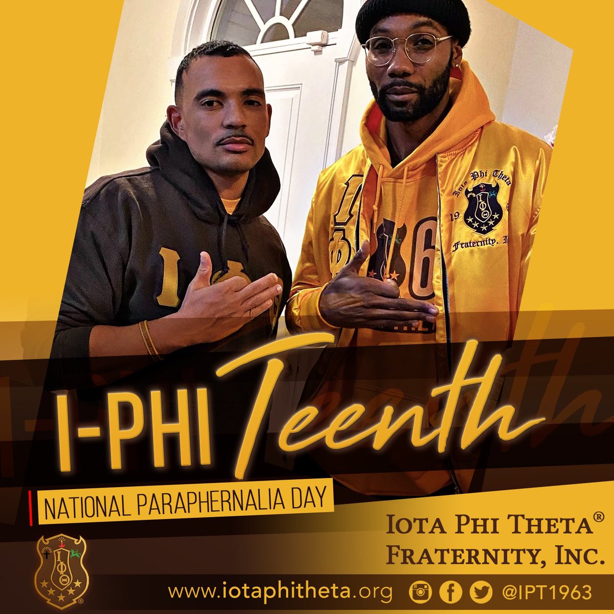 IPT1963's tweet photo. What are you rocking for #iphiteenth?
#ipt1963 #iotaphitheta #nationalnaliaday #19thofthemonth https://t.co/OWGEjbLn9p