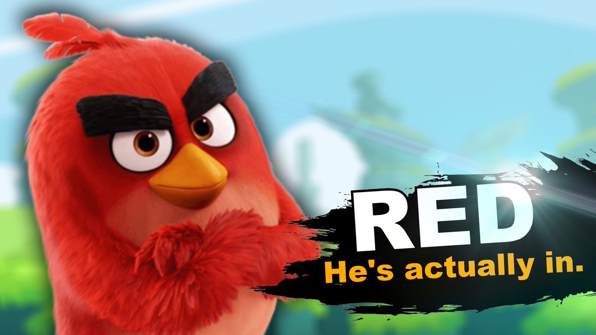 Red 'Angry' Bird tweet media
