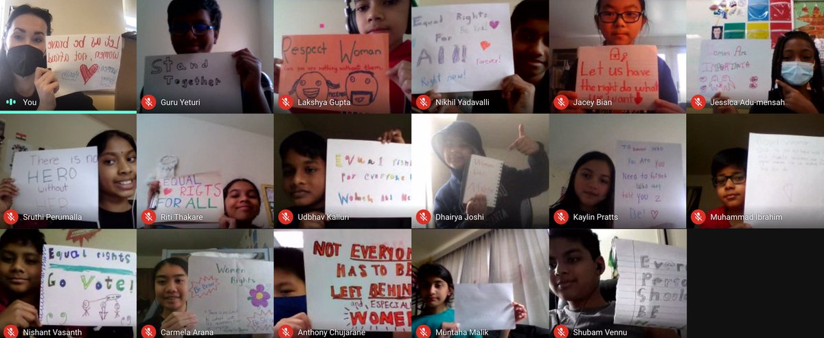We commemorated Susan B Anthony for Women’s History Month, holding our very own virtual protest for women’s rights! #WomensHistoryMonth #shinebrightedison #teachequality