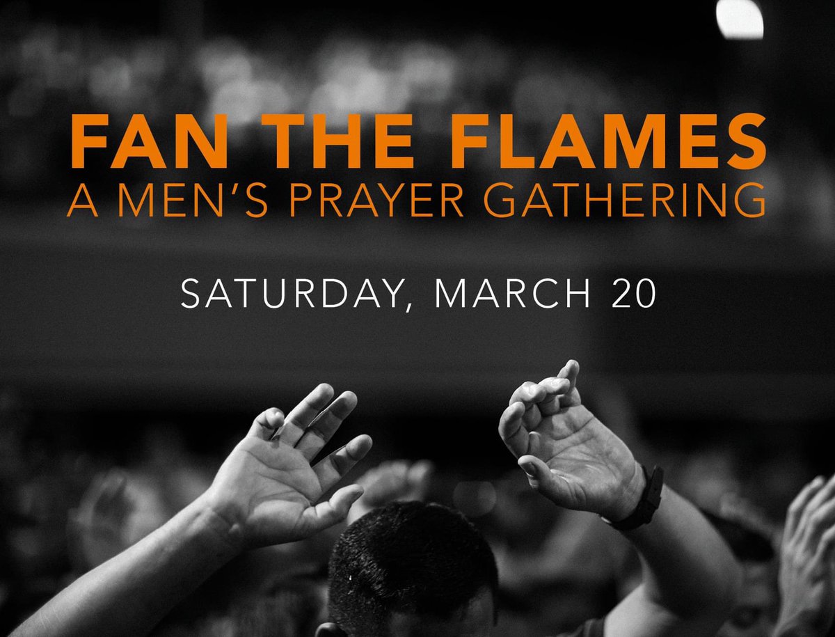 PastorArmin7's tweet photo. Join with other guys to connect with Christ in prayer and worship during this special gathering. TOMORROW, March 20th / Chapel / 9 AM https://t.co/BP8M3BHs6S