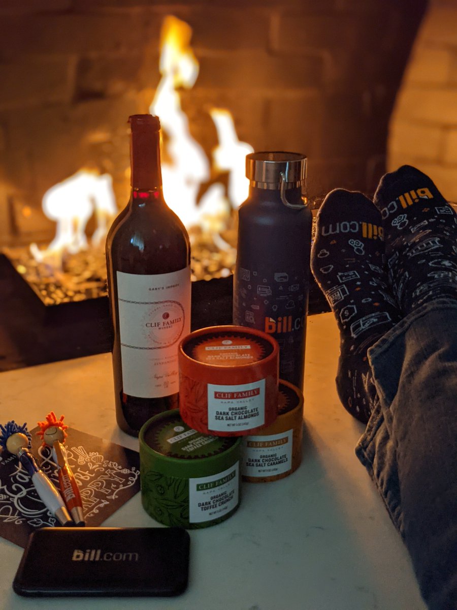 Friday favorites:  <a href="/billcom/">BILL</a> &amp; <a href="/ClifFamily/">Clif Family: Wine, Food, Farming</a>
#fintech #wine #chocolate 
Happy last-day-of-winter! ❄️
Thank you @jeannieruesch 😘