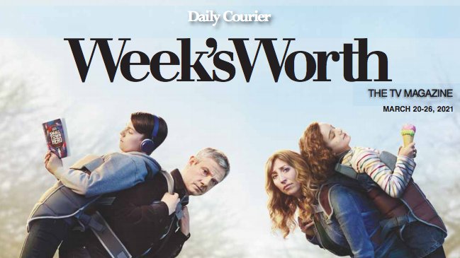 IN TODAY'S DAILY COURIER: Week'sWorth, the weekly TV magazine with all your local listings — thedailycourier.com