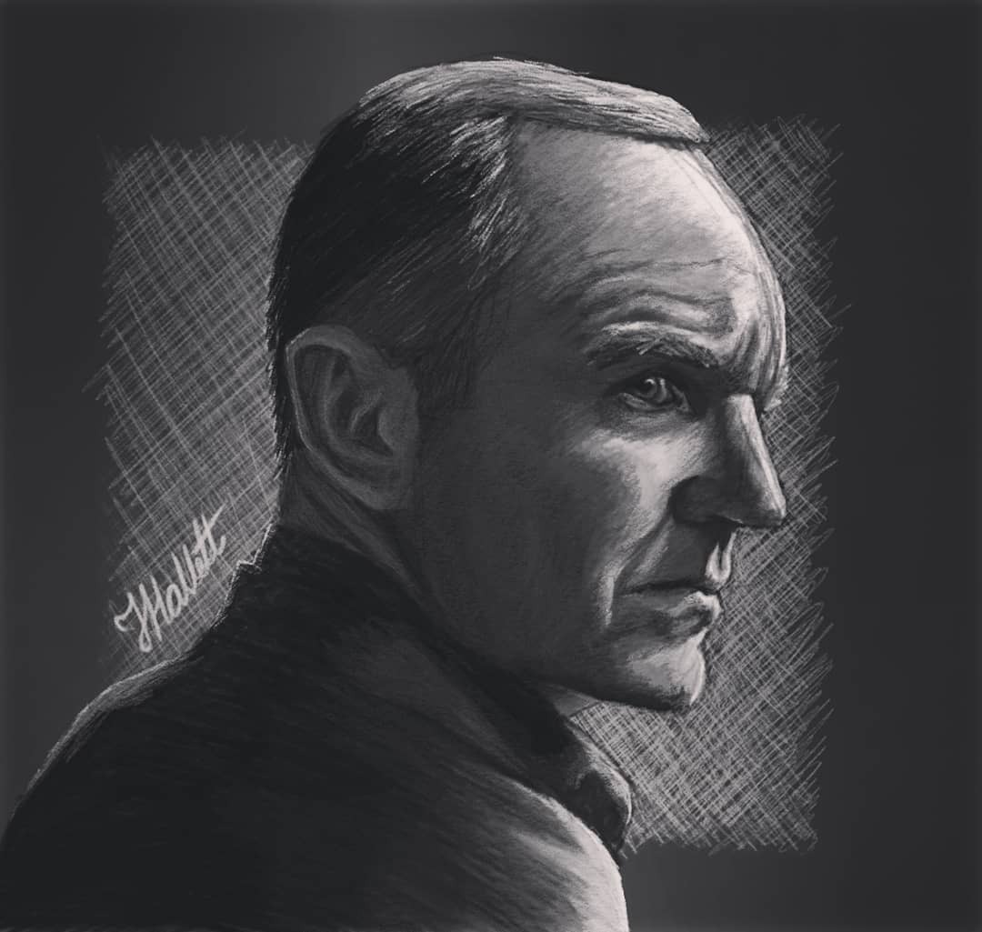 Who else has been enjoying Falcon and The Winter Soldier? In honour of the premiere, enjoy these pencil sketches I did of <a href="/clarkgregg/">Clark Gregg</a> as Agent Phil Coulson in Marvel's Agents of SHIELD #marvel #AgentsofSHIELD #FalconAndTheWinterSoldier