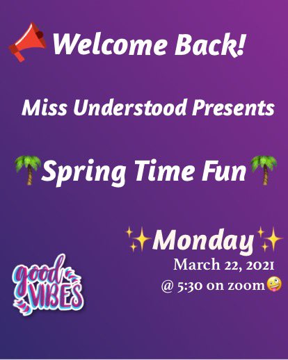 🌴Attention Attention🌴Mark ya calendars...come join us for hot topics, springtime madness and moreeee! 🤩 See you there!! 😎
txstate.zoom.us/j/92732871190?…