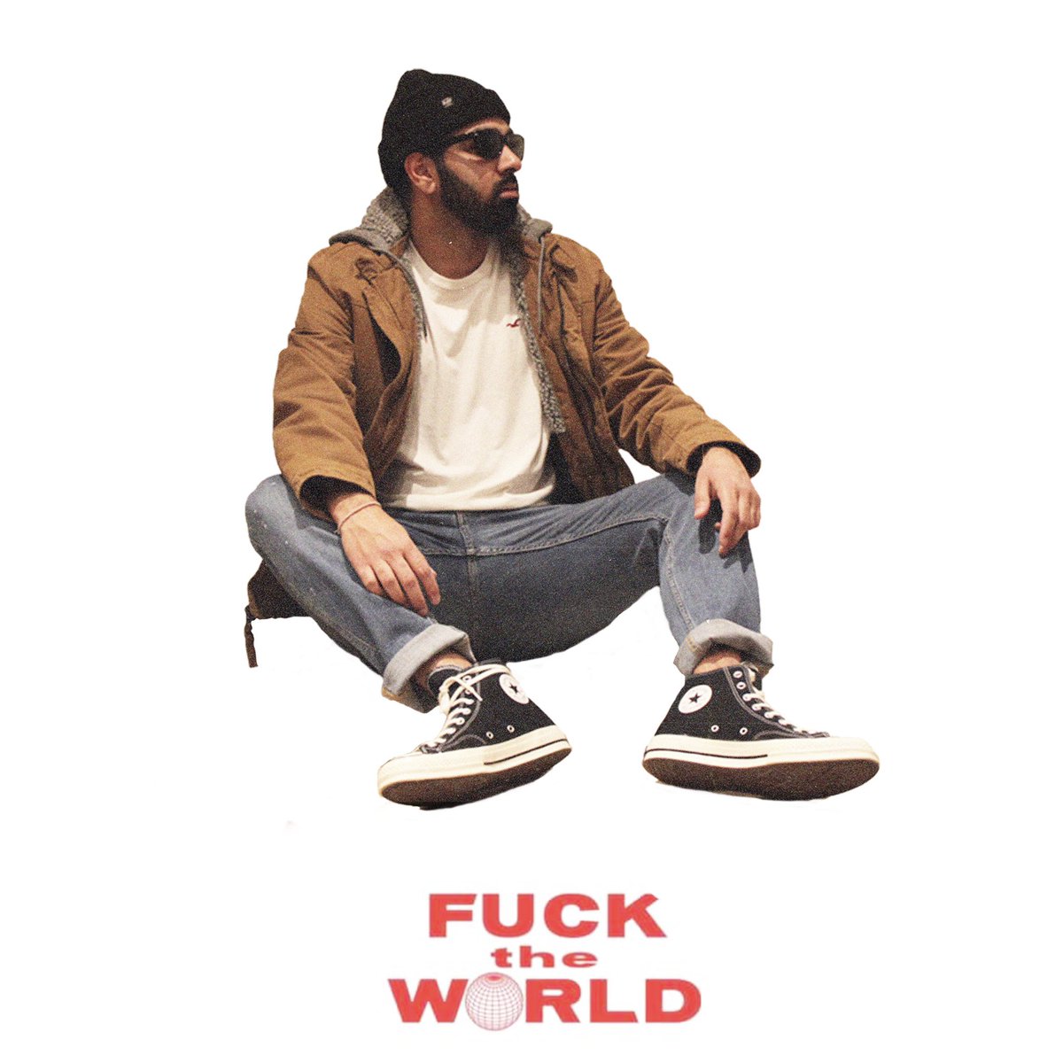 karanvirc_'s tweet photo. Was trying to recreate the Fuck The World album cover, and someone decided to crash the photoshoot https://t.co/OIgwxOEPo4