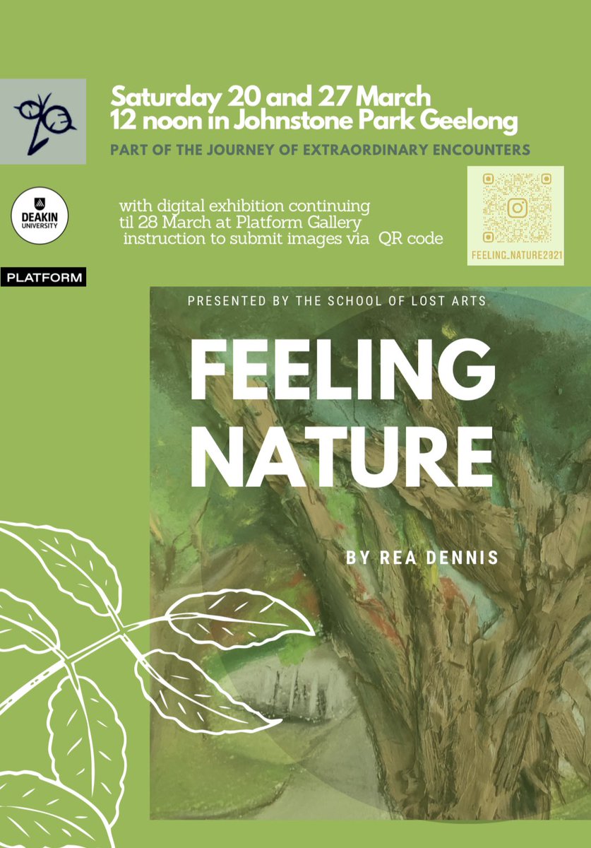 readennis2's tweet photo. Doing this today #ecoart #ecoperformance #movingoutofdoor #feelingnature part of #theschooloflostarts The journey of Extraordinary Encounters @geelongdesignc1 #geelongdesignweek supported by @PlatformGeelong @DeakinArtsEd https://t.co/TOujNF60S1