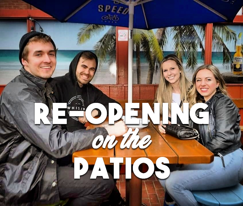 WE ARE OPEN for heated patio service only, starting tomorrow! Book a reservation on our website!

There will be a limited menu of food and drinks, and a seating limit of 4 per table.

Contact tracing will be at the door, and oodles of COVID-19 restrictions will remain in place.