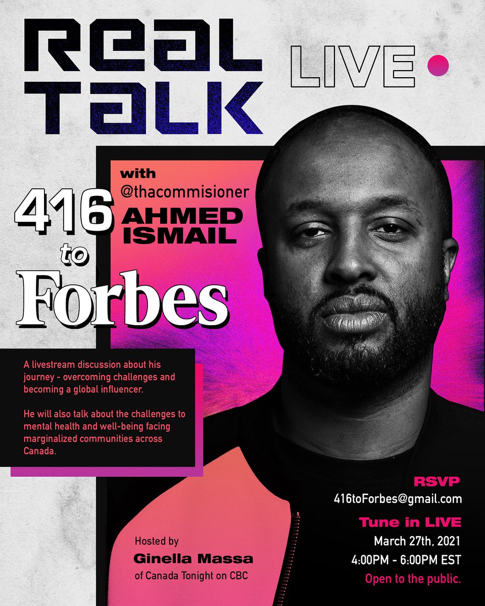 bridgeto_youth's tweet photo. Registration Opens at 12 AM EST Mar 20th! ๐ Hear from @AhmedHxouse , co-founder of @HXOUSE with @theweeknd & the inspiration behind the NBA All STAR Sprite Slam Dunk Campaign ft Terrance Ross & Drake @Ginella_M
#416toForbes #AhmedIsmail #thacommisioner #GinellaMassa #BridgeTO https://t.co/UWG43s7WkN