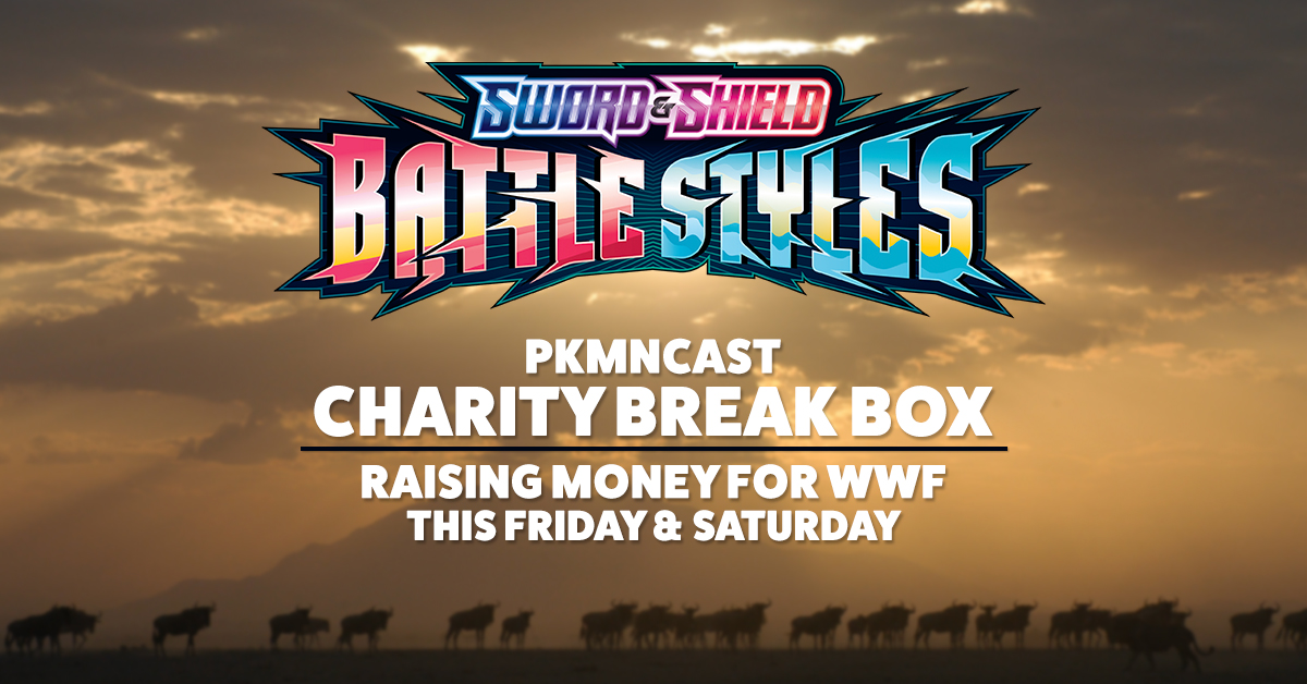 Day 1 of our Charity Stream for <a href="/WWF/">WWF</a> is about to start! 

📍 twitch.tv/pkmncast 

Giving away a 1 FREE booster pack for the Break Box tomorrow to anyone who retweets + follows this tweet!

Adding to @StarSpillers impressive amount raised! #EarthHour <a href="/WWF_streamers/">WWF Wild-Livestreamers</a>