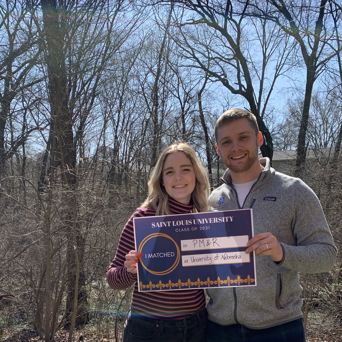 d_mcgaff's tweet photo. We’re moving to Omaha! Excited to announce that I matched into Physical Medicine and Rehabilitation Residency at the University of Nebraska Medical Center! #MatchDay2021 #Physiatry https://t.co/ageAvo5qaR
