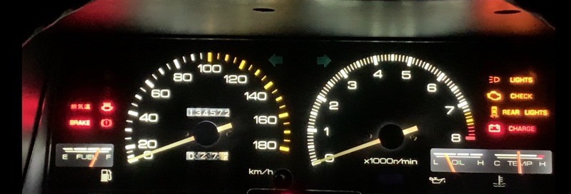 しろ 頭文字dでよく見るメーターw メーターだけで5リツイート来たら猛者 Ae86