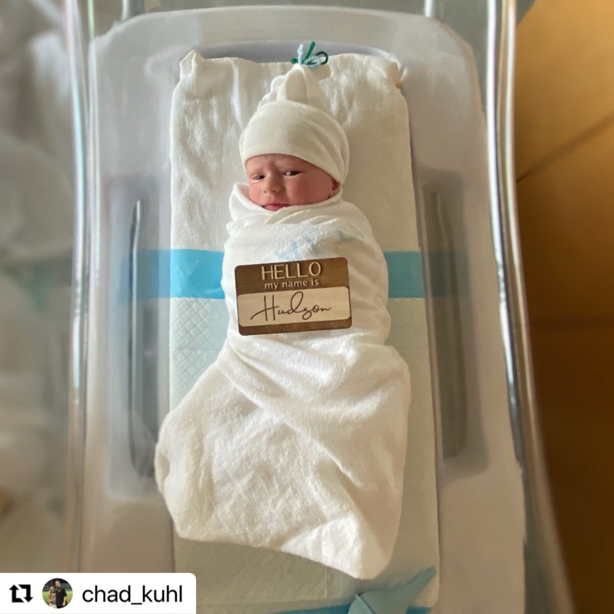 That's one Kuhl kid.

Congrats to Chad and Amanda on the birth of their baby boy! 💙