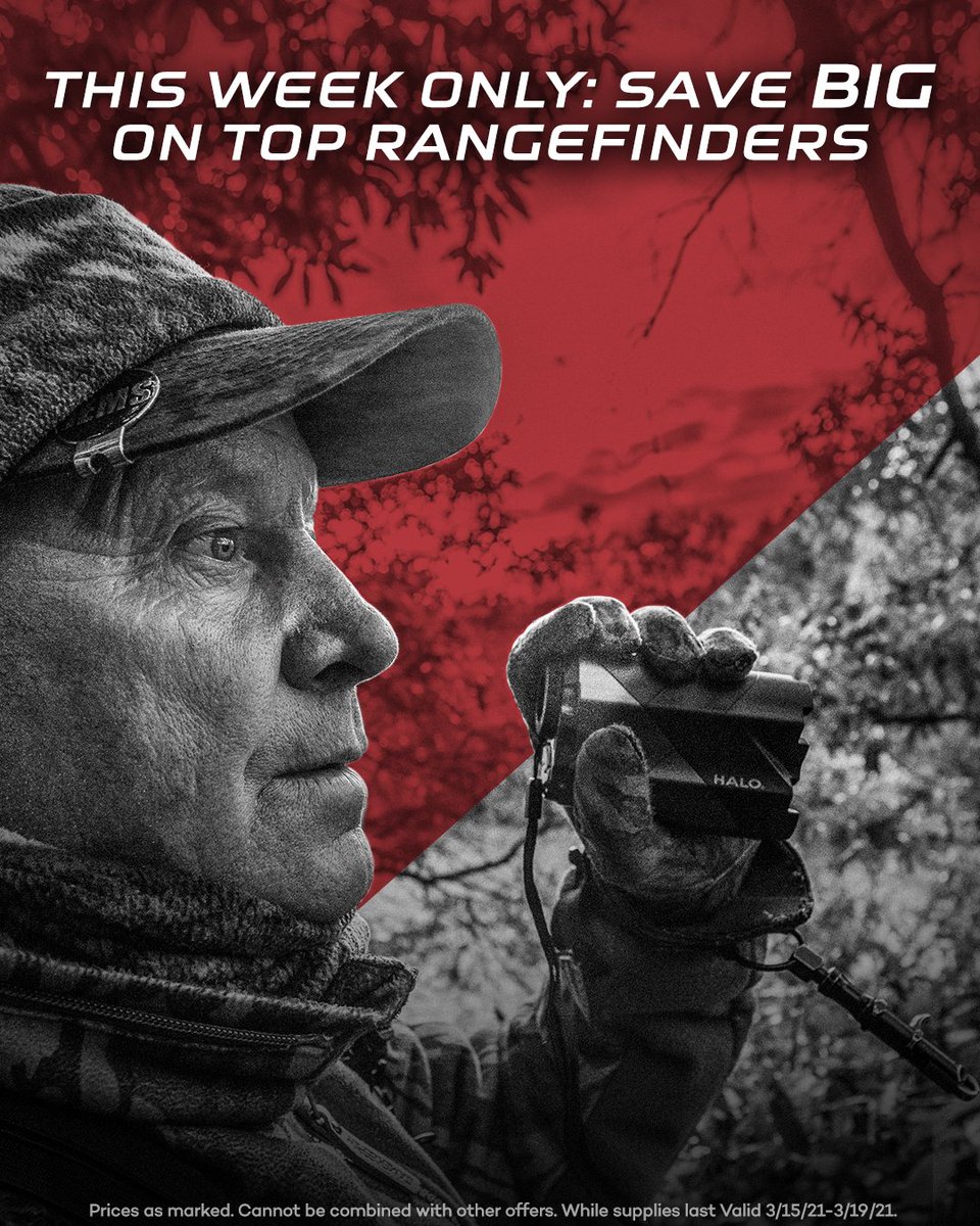 Everything is within reach for you this hunting season when you have a new Halo Optics rangefinder along for the ride! We're down to the final few hours of this week's BIG SALE, so be sure and don't miss it. #TakeTheShot #Rangefinder

SHOP: bit.ly/3tc11Hp