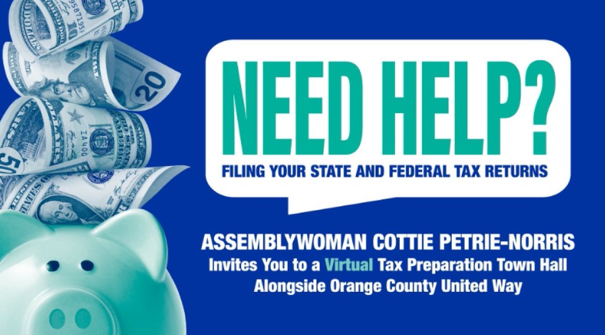 unitedwayoc's tweet photo. Let's talk taxes! Maria from @unitedwayoc's #OCFreeTaxPrep will cover the latest information about the #CalEITC and the Golden State Stimulus at @AsmCottie's Virtual Tax Preparation Town Hall on Wednesday, March 24 at 12 pm. #FinancialSecurityOC

RSVP at: https://t.co/9DR0xXbrVx. https://t.co/W07wph83Jr