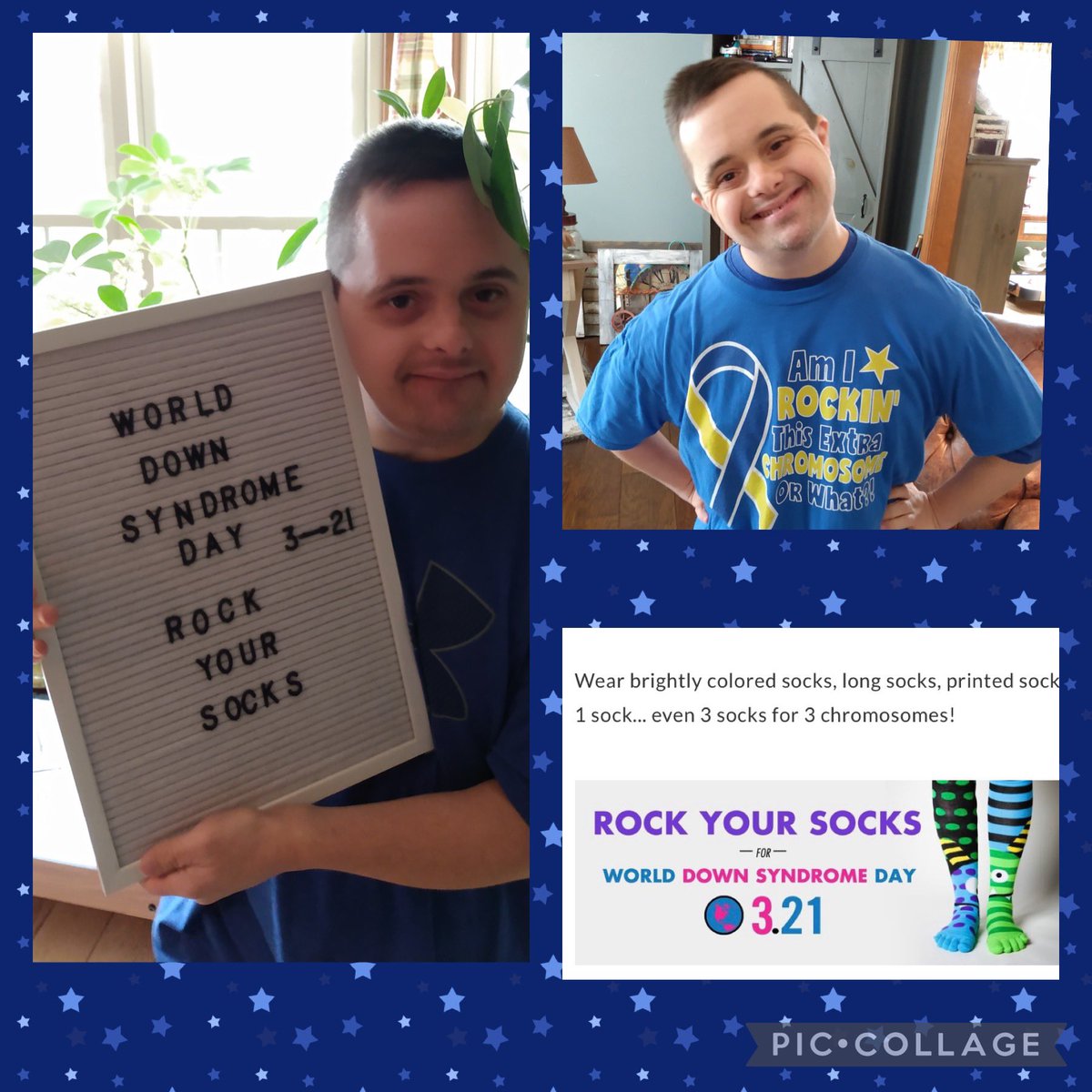 Don't forget💙💛. #DownSyndromeAwareness #RockYourSocks