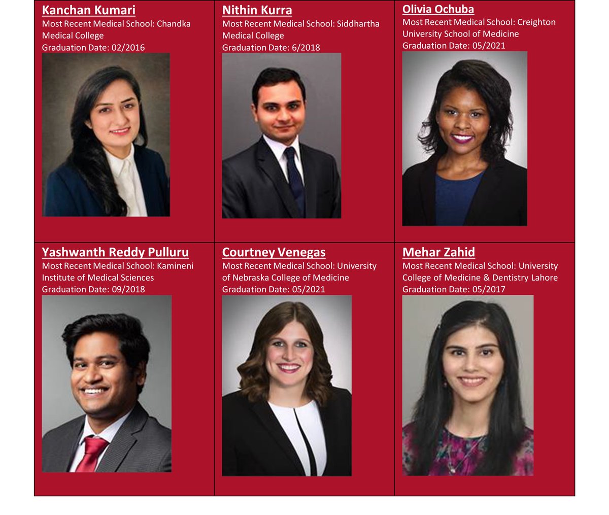 We are proud to introduce our newest class of residents! 
We can't wait to see all of the amazing things they will accomplish over the next 4 years! 
#neurotwitter  @NMatch2021 #neurology #Match2021