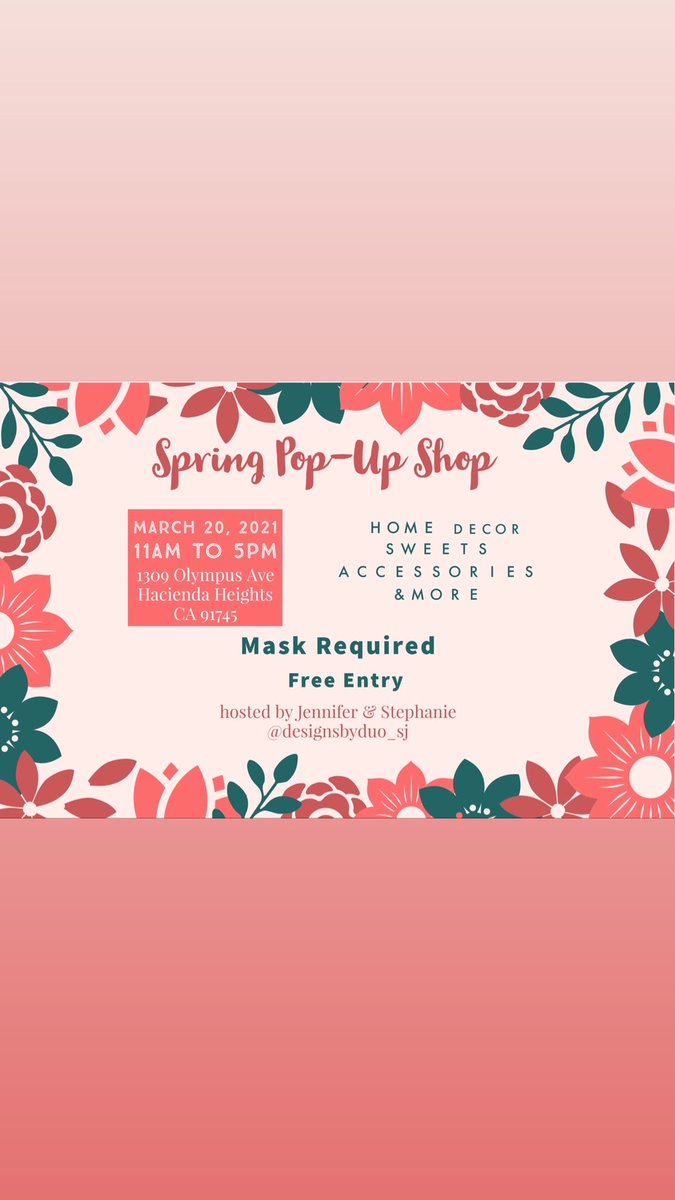 Stephee32's tweet image. Come support my small business pop-up tomorrow from 11-5pm. We’ll have sweets, accessories, home decor and more ✨