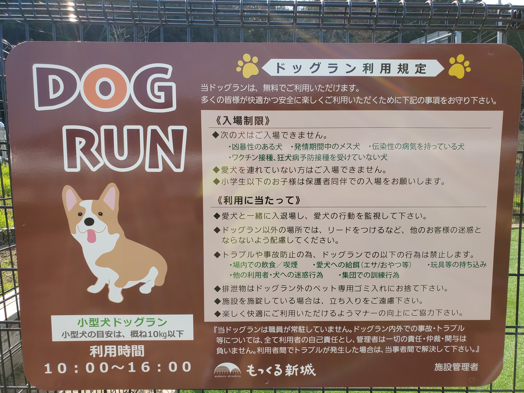 もっくる新城 いよいよ本日ドッグランがオープンします 小型犬専用ですが もっくる新城 いよいよ本日ドッグランがオープンします 小型犬専用ですが