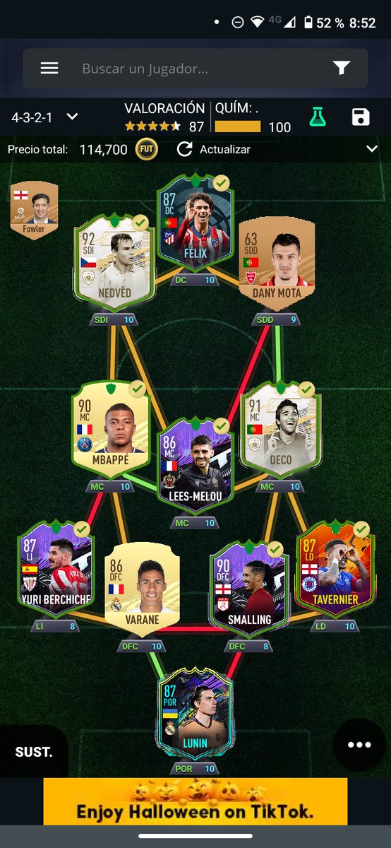 NicoNob__74's tweet photo. @OOCFutbin_ 100k transferibles varane y lunin, entra mbabu del banco 😅 https://t.co/6jIkyQcpl5