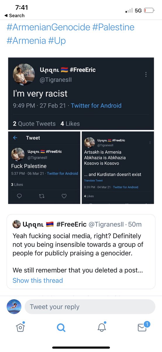 He a whole racist and he call me a bitch and claim my fans got mommy &amp; daddy issues and you want me to do what again ?