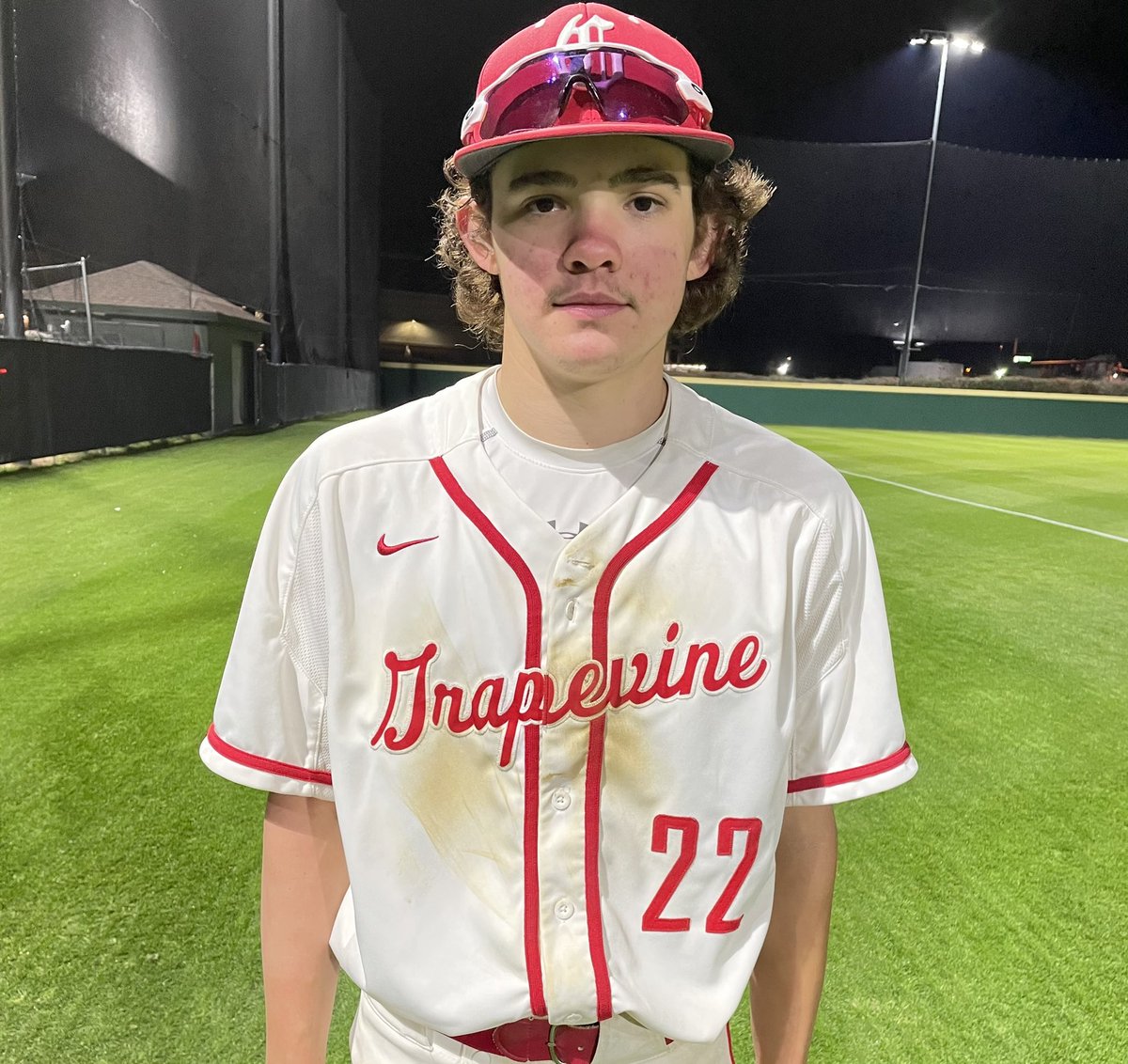 Gosset41's tweet photo. Player of the week nominee?? Player of the game tonight obvious choice is Konlan McKinley who was brilliant on the mound 6 1/3 2 hits 10 Ks in a 4-0 win over rival Colleyville Heritage #TXHSBaseball @Gvinebaseball https://t.co/iPeInxGm3C
