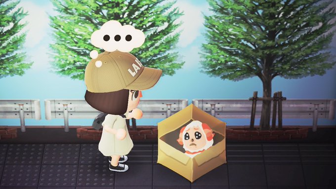 あつまれ どうぶつの森 の かさ マイデザインを使ったトリックアートがすごい お部屋の中にどう見てもネコちゃん Automaton