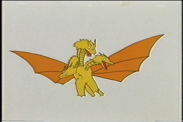 kinekovideo's tweet photo. Images of production cels featured in the extras of the first #DaiconIII VHS (known as the Deficit Relief Committee Release). There are scans of some of these real cels we can reference too, but differences in scanning exposure/color doesn't always make them the most accurate. https://t.co/Jbcjn86YqV