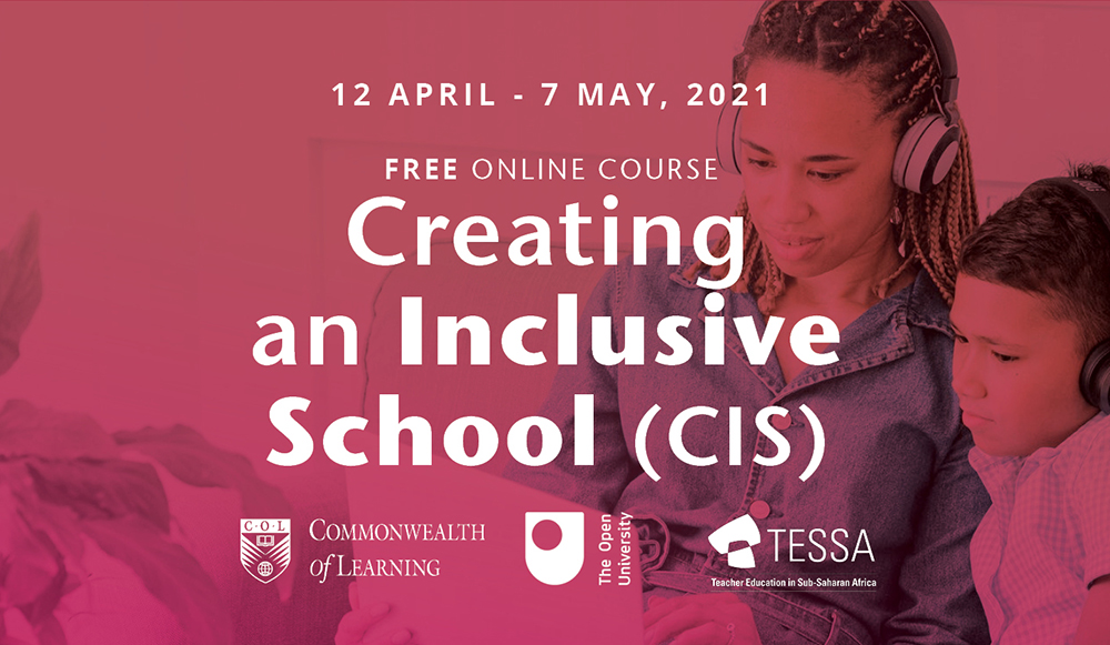 COL4D's tweet photo. A new #course offered jointly by @COL4D @OpenUniversity @TESSAfrica  highlights the #skills, #attitudes and #values that #schools need to foster to be able to #support #learners with #diverse #needs. To register, visit: https://t.co/IepW9coVo9  @bettyogange https://t.co/M02DN8qona