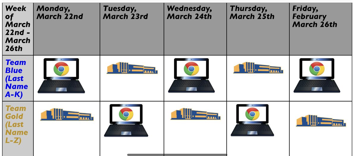 ColumbiaHigh1's tweet photo. CHS Weekly Schedule for March 22nd-March 26th https://t.co/MPIqOmwkec