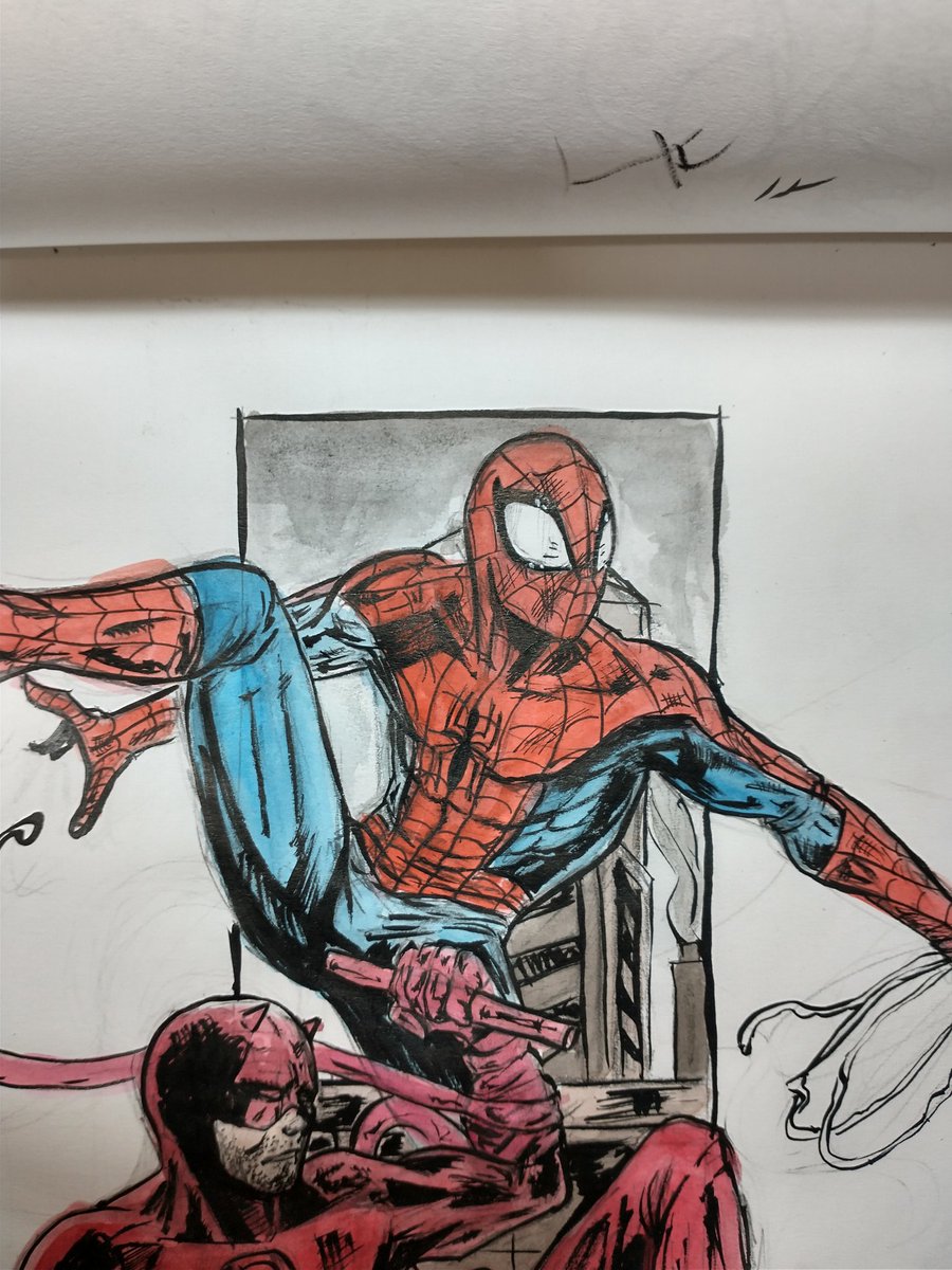 Chichan6161's tweet photo. Spidey and Daredevil !!!
Red team!!! Xd
#comicartist #comicart #marvelcomics #marvel #spiderman #daredevil #spidermandaredevil #red #art #comicsarts #sketch #watercolor #instaart #ink #superheroes #spidermanfanart #daredevilcomics https://t.co/ItaPy1crnm