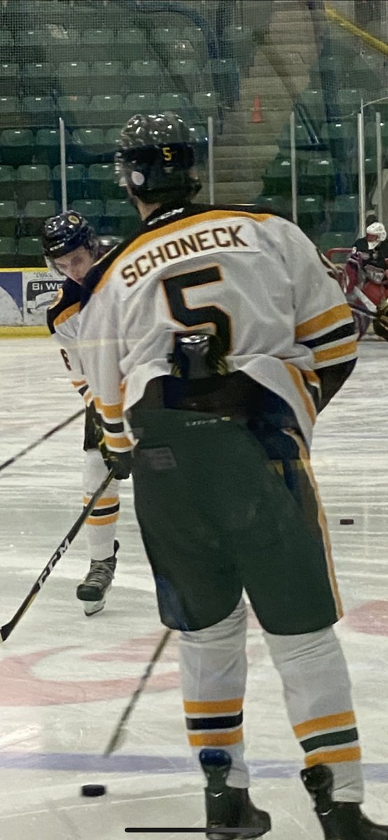 Congratulations to <a href="/HaleSchoneck/">Hale Schoneck</a> on playing his 1st <a href="/TheAJHL/">TheAJHL</a> game tonight.