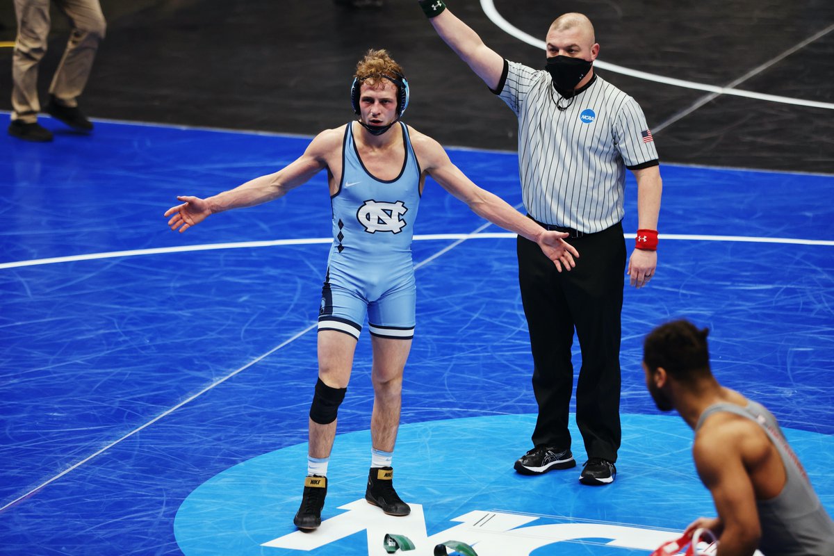 UNCWrestling's tweet photo. Hey, @zachshermz307...

You're an All-American! 🇺🇸 

#GoHeels | #WeWantMore https://t.co/WJZA17SUmV