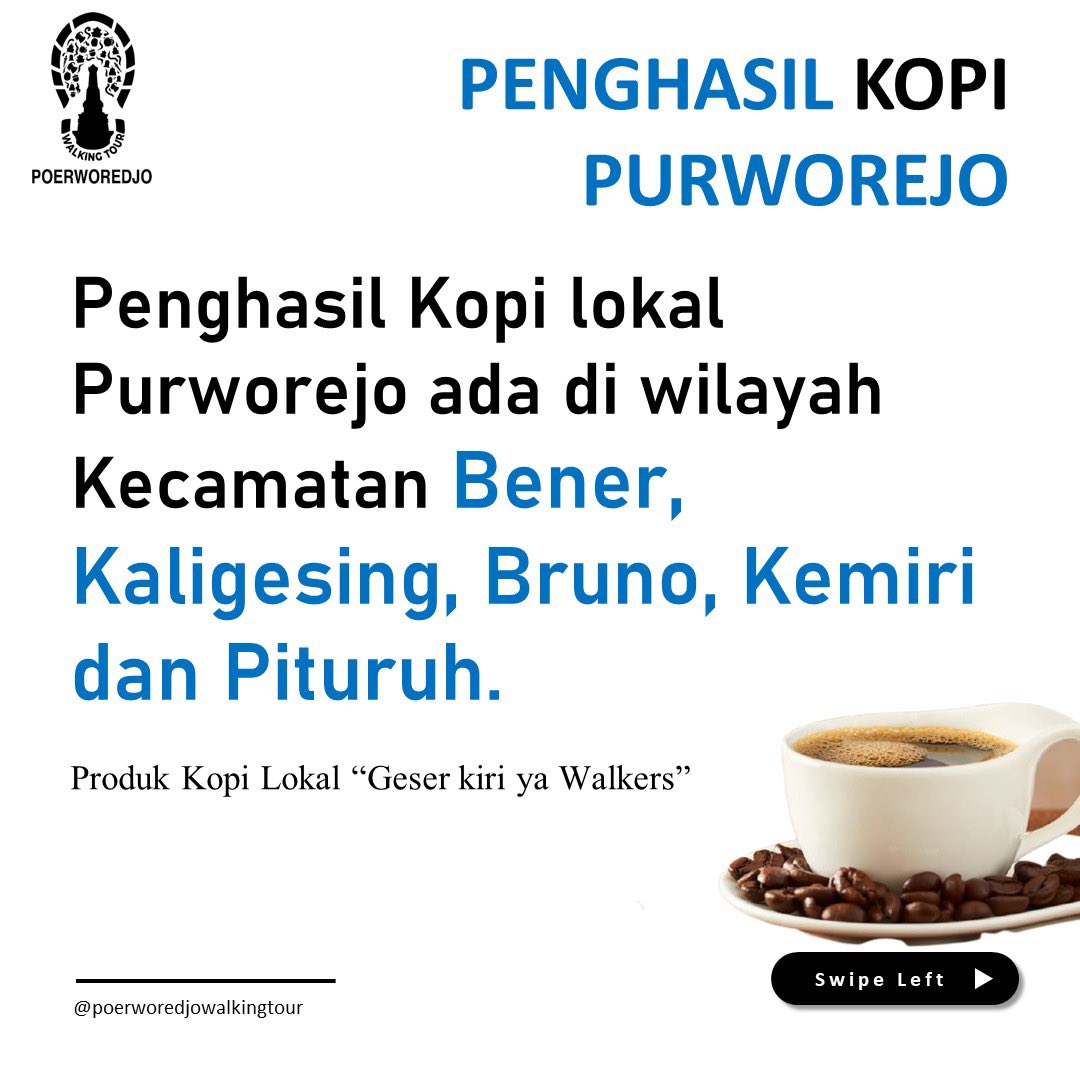poerworedjowalkingtour (@poerworedjowalk) on Twitter photo Pahit...
Itu yg pertama di rasa ketika seteguk kopi masuk ke mulut..tp dr pahit itulah kenikmatan akan kopi bisa kita rasakan..dr kopi pun kita bisa belajar menikmati rasa di balik pahit☺️☺️ #poerworejo #kopipurworejo #purworejomulyo #visitpurworejo2021 #purworejowalk Pahit...
Itu yg pertama di rasa ketika seteguk kopi masuk ke mulut..tp dr pahit itulah kenikmatan akan kopi bisa kita rasakan..dr kopi pun kita bisa belajar menikmati rasa di balik pahit☺️☺️ #poerworejo #kopipurworejo #purworejomulyo #visitpurworejo2021 #purworejowalk