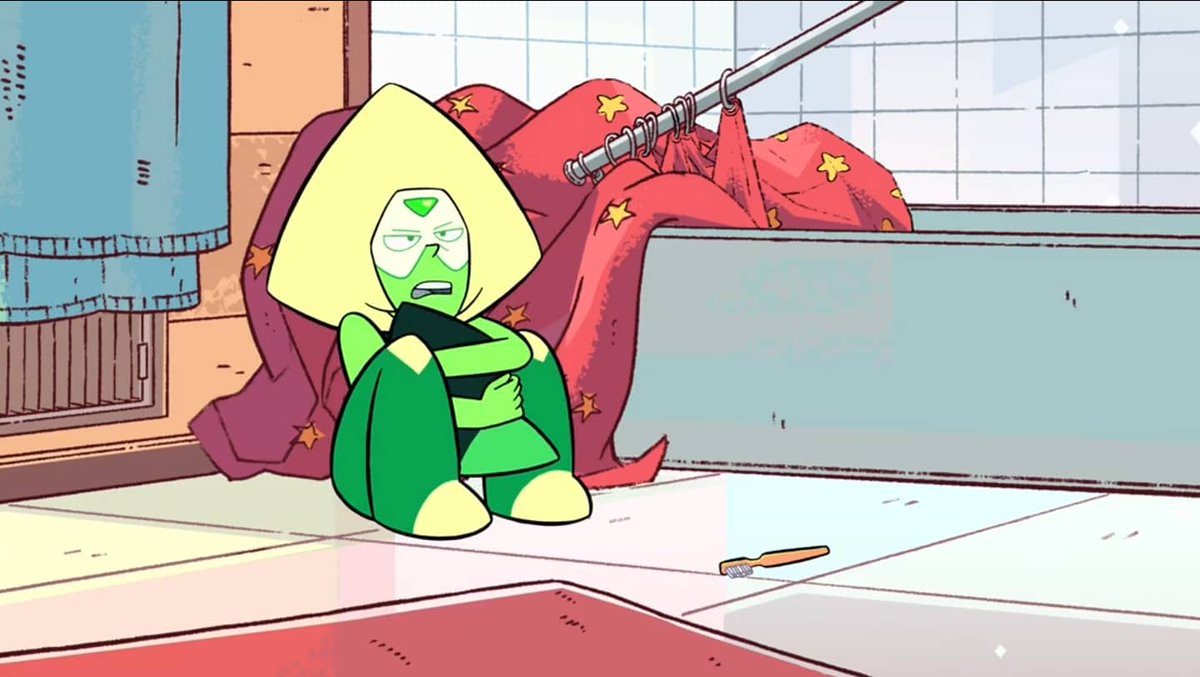 PeridotQuoted's tweet photo. Steven: "Peridot, Can I come in? I need to get ready for the day."
Peridot: "No."
Steven: "I have something for you."
Peridot: *opens door*
*grabs limb enhancer"
Peridot: "What a great souvenir of that other time you assaulted me."
◇
◇ from - "Catch and Release"
#stevenuniverse https://t.co/bJBcuQCAx5