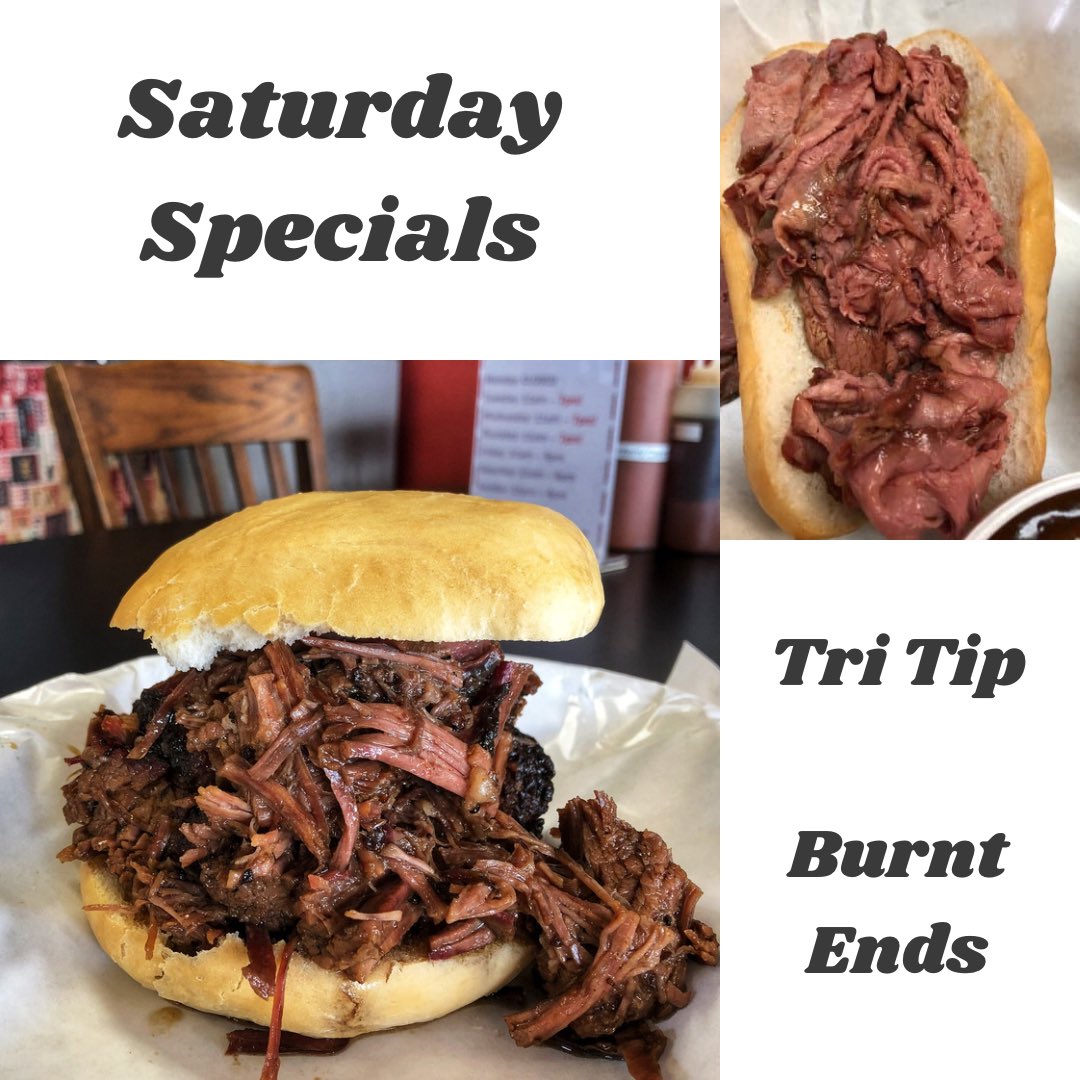 Great news! Tri tip will be returning to the menu tomorrow! And we’ll have Burnt Ends too! Preorders are open and pickups/deliveries start at 10:30! adamssmokehouse.com/s/order