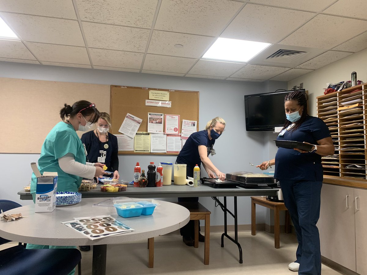 Pancake bar for the staff at work today. How did your shop recognize Certified nurses day?