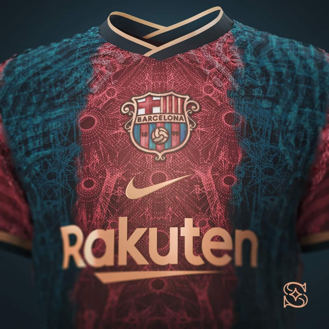 mohamedhelmy_74's tweet photo. 💥‼️JUST IMAGINE‼️💥
👕FC Barcelona Home Kit Concept:⤵️
"The city of Barcelona lights up. Inspired by the architecture of the Sagrada Familia with lines and styles reminiscent of the 1998 home kit. Pure art emerged for the best team in the world."
[🎨
#adamantane https://t.co/7ReCU4oM7c