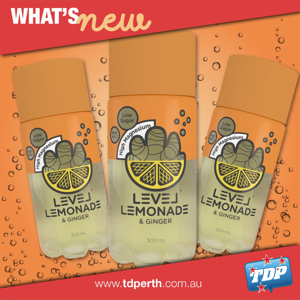 tdperth's tweet photo. 🆕 to TDP! Level Lemonade and Ginger! YUM! 
Shop online: https://t.co/WGG4TCeMEu
----------
📞 Call: (08) 9351 9800
💻 Visit: https://t.co/KFm70r72kO
📧 Email: enquiries@tdperth.com.au
#supersavers #tdperth #WADistributors #newlines #newproduct #levellemonade https://t.co/Y3k2gkAhfW