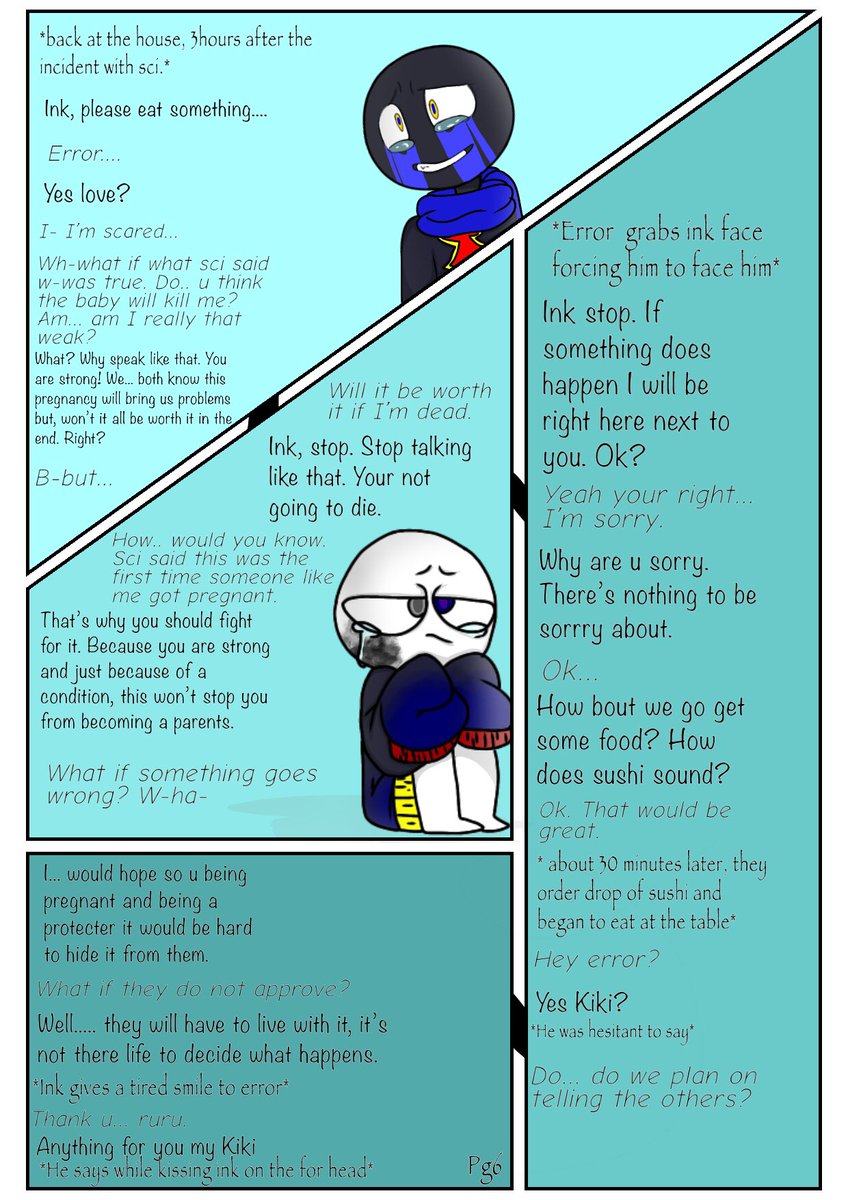 1116Reb's tweet photo. Pg6 of recovery. 

€tags€
#ErrorInk #errorsans #inksans #fanart #comic #story https://t.co/LYTUPkrPxm