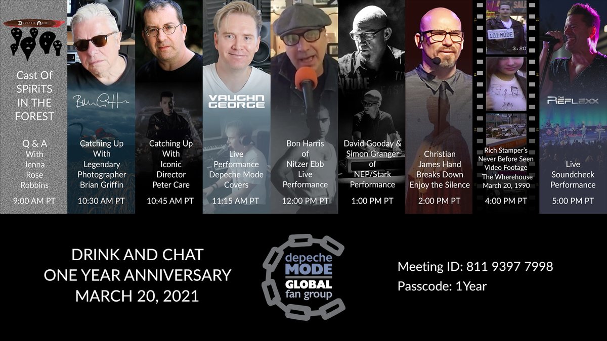 DepecheGlobal's tweet photo. Tomorrow is the big day! Announcing our last performer, @TheReflexx. They'll be joining us live from their soundcheck. We'll also be debuting some unseen fan footage from the #DepecheMode #Wherehouse event on March 20, 1990, the day #Violator was released. https://t.co/nmBZqqPpqF