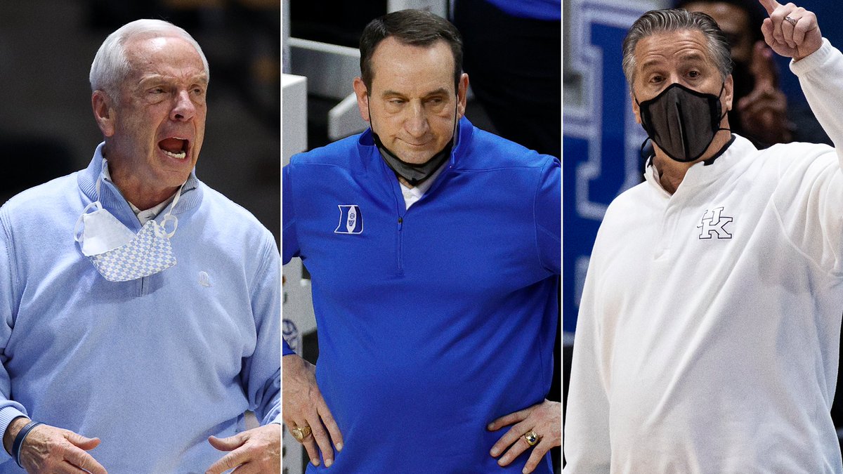 SportsCenter's tweet image. This is the first time the Men's NCAA Tournament Sweet 16 won't feature either UNC, Duke or Kentucky since 1979 😳